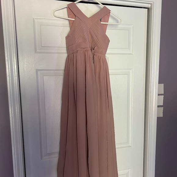 JJ’s House Dresses Jjs House Dusty Rose Junior Bridesmaid Dress